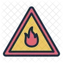 Flammable Fire Alert Icon