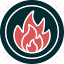 Flammable Symbol Danger Icône