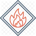 Flammable Symbol Danger Icône