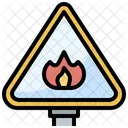 Flammable Flames Burning Icon