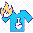 Flammable Clothing Material Icon