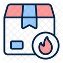 Flammable Delivery Parcel Icon