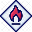 Flammable Fire Flame Icon