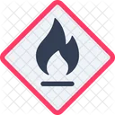 Flammable Fire Flame Icon