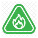 Flammable Materials Flame Signaling Icon