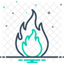 Flamme Feuer Heiss Symbol