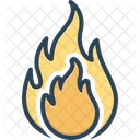 Flamme Feuer Heiss Symbol