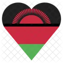 Malawi Flagge Symbol