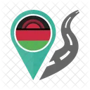 Malawi Flagge Symbol