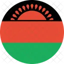 Malawi Flagge Land Symbol