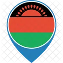 Malawi Flagge Welt Symbol