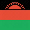 Malawi Flagge Welt Symbol