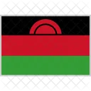 Malawi Flagge Land Symbol