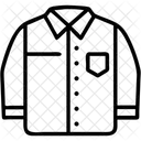 Flannel Shirt Winter Clothes Layered Icon