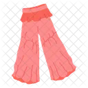 Flared Pants Trousers Icon