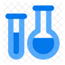 Kolben Experiment Labor Symbol