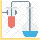 Kolben Labor Experiment Symbol