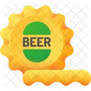 Kronkorken Flasche Bier Symbol