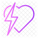 Flash Love Heart Icon