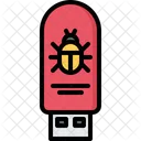 Flash Drive Virus Icon