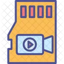 Flash Card Memory Card Memory Cartridge Icon