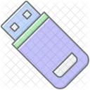 Flash Drive Lineal Color Icon Icon