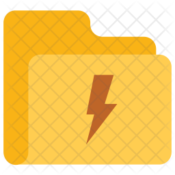 Flash folder Icon - Download in Flat Style