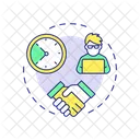 Flash Mentoring Short Term Time Efficient Icon