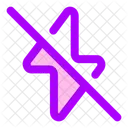 Flash Off Flash Light Icon