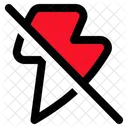 Flash Off Flash Slash Icon