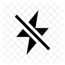 Flash Off Sharp Icon