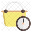 Flash Sale Timer Basket Icon