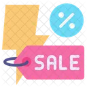 Flat Flash Sale Icon