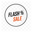 Flash Sale Sticker  Icon