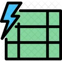 Flash Table Table Graph Icon