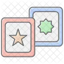 Flashcards Lineal Color Icon Icon