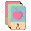 Flashcards Alphabet Learning Education Icon