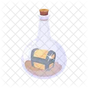 Flask Treasure Bottle Fantasy Bottle Icon
