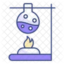 Flask Heating Burner Lab Accessory Icon