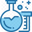 Flasks Experiment Research Icon