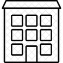 평면 아파트 건물 아이콘