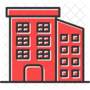 Flat Apartment Block Of Flats Icon