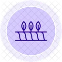 Flat Crop Field Flat Crop Icon