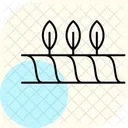 Flat Crop Field Icon