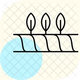 Flat crop field  Icon