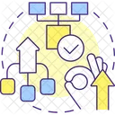 Flat organizational structures  Icon