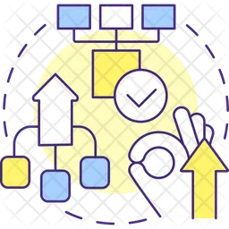 Flat organizational structures  Icon