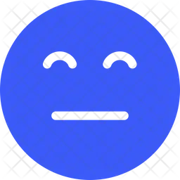 Flat Smile Emoji Icon