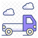 Flatbed Truck Bus Icon