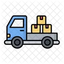 Flatbed Truck Transport Truck Icon